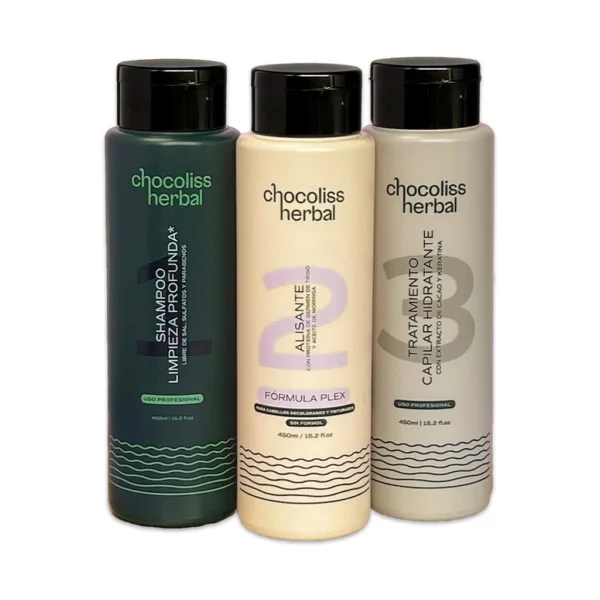 Kit alisante plex chocoliss herbal de 450ml